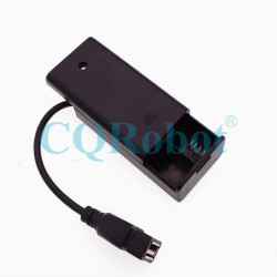 2 AA Battery Holder, with Cover ON-Off Switch and USB Female Plug Cable.