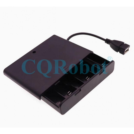 6 AA Battery Holder, with Cover ON-Off Switch and USB Female Plug Cable. 6 AA Battery Holder, with Cover ON-Off Switch and USB Female Plug Cable.