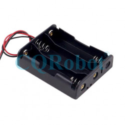3 - 18650 Battery Holder Series Connection, with Cable without Connector.