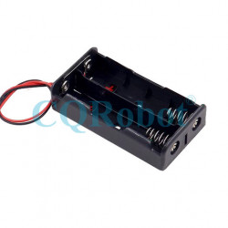 2 - 18650 Battery Holder Parallel Connection, with Cable without Connector.