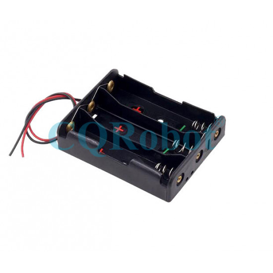 3 - 18650 Battery Holder Parallel Connection, with Cable without Connector. 3 - 18650 Battery Holder Parallel Connection, with Cable without Connector.