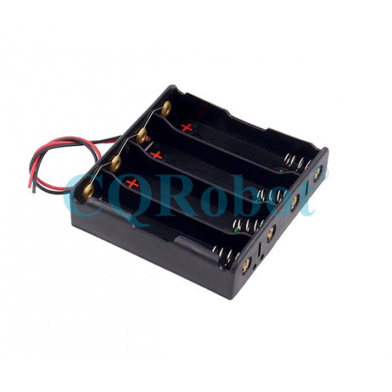 4 - 18650 Battery Holder Parallel Connection, with Cable without Connector. 4 - 18650 Battery Holder Parallel Connection, with Cable without Connector.