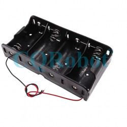 4 D-Cell Battery Holder, with Cable without Connector.
