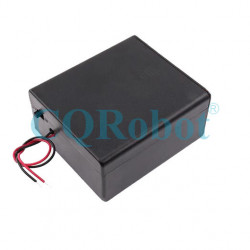 2 D-Cell Battery Holder, with Cover ON-Off Switch and Cable without Connector.
