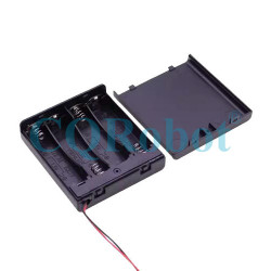 4 AA Battery Holder, with Cover ON-Off Switch and SM2.5 (Needle) Plug Cable.