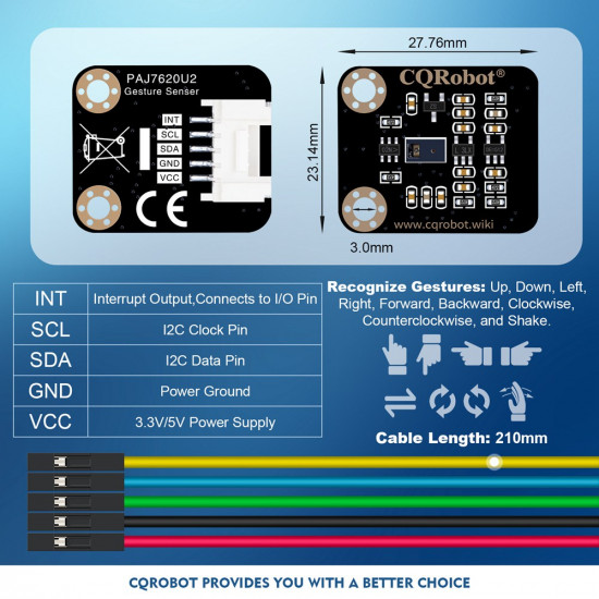 PAJ7620U2 Gesture Sensor PAJ7620U2 Gesture Sensor