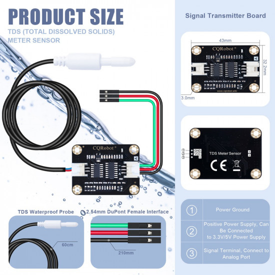 TDS (Total Dissolved Solids) Meter Sensor