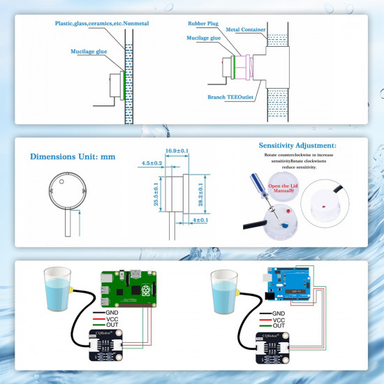 Non-Contact Water / Liquid Level Sensor Non-Contact Water / Liquid Level Sensor