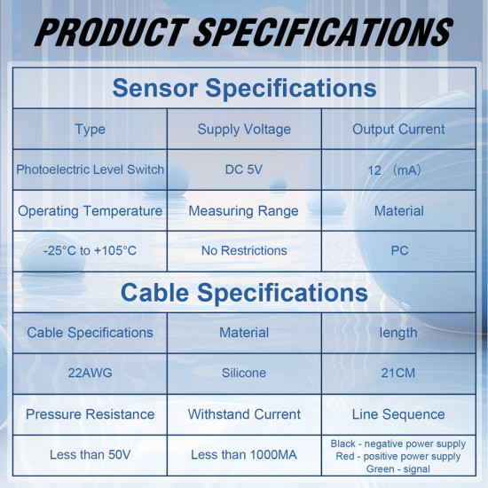 Contact Water / Liquid Level Sensor Contact Water / Liquid Level Sensor