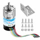 150:1 Metal DC Geared-Down Motor 37Dx65L mm 6V or 12V, with 64 CPR Encoder and Mounting Bracket. 150:1 Metal DC Geared-Down Motor 37Dx65L mm 6V or 12V, with 64 CPR Encoder and Mounting Bracket.