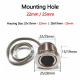 Round-Stainless Steel Threaded Capacitive Fingerprint Sensor (with LED)