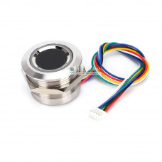 Round-Stainless Steel Threaded Capacitive Fingerprint Sensor (with LED)