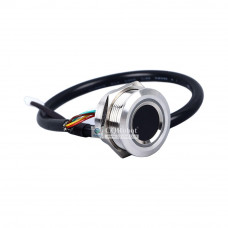 Round-Stainless Steel Threaded Capacitive Fingerprint Sensor (with LED)