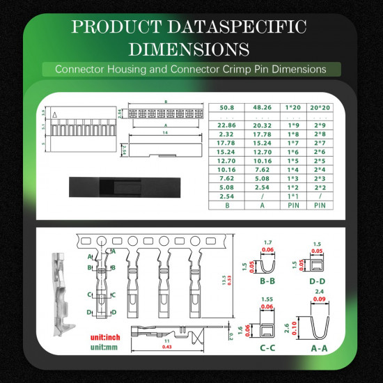 2.54 mm DuPont 1-Pin Female Connector Kit 2.54 mm DuPont 1-Pin Female Connector Kit