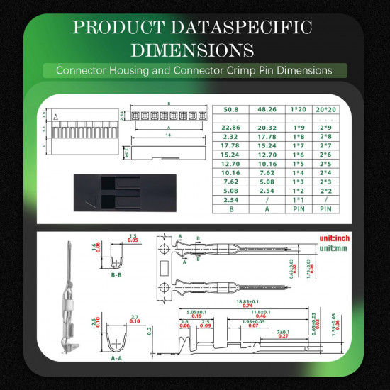2.54 mm DuPont 2-Pin Male Connector Kit 2.54 mm DuPont 2-Pin Male Connector Kit