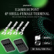 2.54 mm DuPont 4-Pin Female Connector Kit 2.54 mm DuPont 4-Pin Female Connector Kit