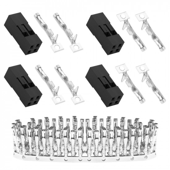 2.54 mm DuPont Double Row 2-Pin Female Connector Kit 2.54 mm DuPont Double Row 2-Pin Female Connector Kit