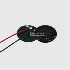 Solar Epoxy Plate Round-D33mm with Cable, 0.5V, 150MA, 0.075W