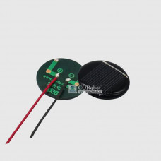 Solar Epoxy Plate Round-D36mm with Cable, 2V, 35MA, 0.07W