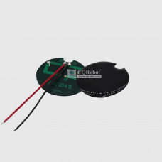 Solar Epoxy Plate Round-D45mm with Notch and Cable, 0.5V, 270MA, 0.135W