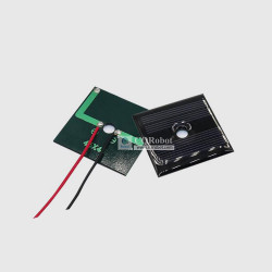 Solar Epoxy Plate Square 45x45mm with Center Hole and Cable, 2V, 70MA, 0.14W