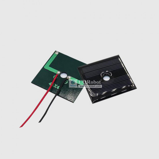 Solar Epoxy Plate Square 45x45mm with Center Hole and Cable, 2V, 70MA, 0.14W Solar Epoxy Plate Square 45x45mm with Center Hole and Cable, 2V, 70MA, 0.14W
