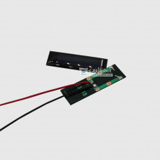 Solar Epoxy Plate Rectangle 53x18mm with Cable, 0.5V, 160MA, 0.08W