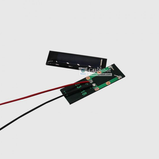 Solar Epoxy Plate Rectangle 53x18mm with Cable, 0.5V, 160MA, 0.08W Solar Epoxy Plate Rectangle 53x18mm with Cable, 0.5V, 160MA, 0.08W