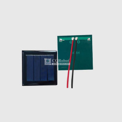 Solar Epoxy Plate Square 54x54mm with Cable, 2V, 130MA, 0.26W