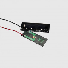 Solar Epoxy Plate Rectangle 55x21mm with Cable, 0.5V, 80MA, 0.04W