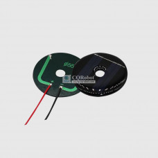 Solar Epoxy Plate Round-D55mm with Center Hole and Cable, 2V, 50MA, 0.1W