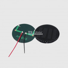 Solar Epoxy Plate Round-D55mm with Cable, 2V, 50MA, 0.1W