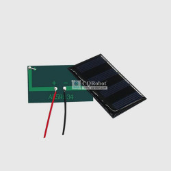 Solar Epoxy Plate Rectangle 59x34mm with Cable, 2V, 60MA, 0.12W