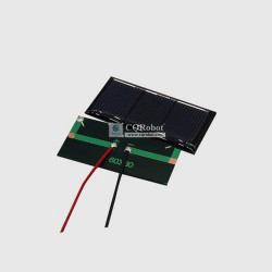 Solar Epoxy Plate Rectangle 60x30mm with Cable, 1.5V, 160MA, 0.24W