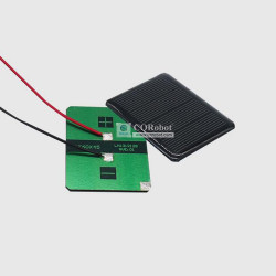 Solar Epoxy Plate Rectangle 60x45mm with Cable, 2V, 150MA, 0.3W