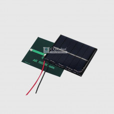 Solar Epoxy Plate Rectangle 55x60mm with Cable, 3V, 150MA, 0.45W