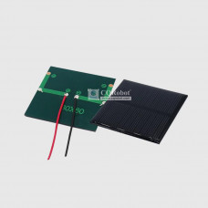 Solar Epoxy Plate Square 60x60mm with Cable, 5.5V, 80MA, 0.44W