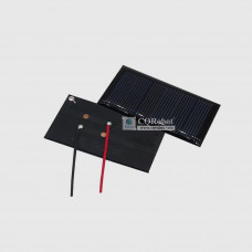 Solar Epoxy Plate Rectangle 62x36mm with Cable, 3V, 90MA, 0.27W