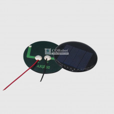 Solar Epoxy Plate Round-D62mm with Cable, 2V, 130MA, 0.26W