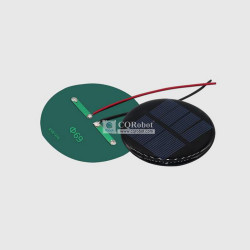Solar Epoxy Plate Round-D69mm with Cable, 2V, 200MA, 0.4W
