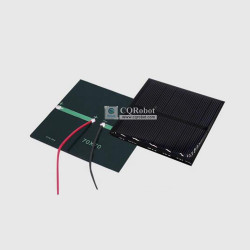 Solar Epoxy Plate Square 70x70mm with Cable, 4V, 150MA, 0.6W