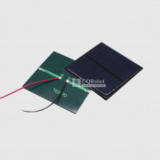 Solar Epoxy Plate Square 70x70mm with Cable, 5.5V, 100MA, 0.55W