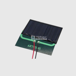 Solar Epoxy Plate Rectangle 72x45mm with Cable, 6V, 70MA, 0.42W