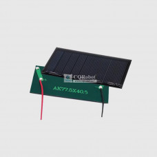 Solar Epoxy Plate Rectangle 77.5x40.5mm with Cable, 5.5V, 80MA, 0.44W