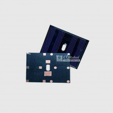 Solar Epoxy Plate Rectangle 50.5x40.5mm with Center Hole, 2V, 80MA, 0.16W