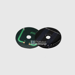 Solar Epoxy Plate Round-D55mm with Center Hole, 2V, 50MA, 0.1W