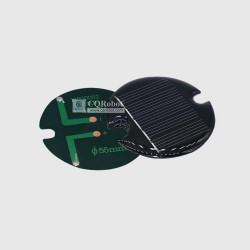 Solar Epoxy Plate Round-D55mm with Notch, 2.5V, 60MA, 0.15W