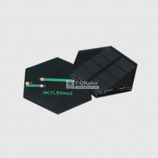 Solar Epoxy Plate Hexagonal 71.59x62mm, 2V, 150MA, 0.3W
