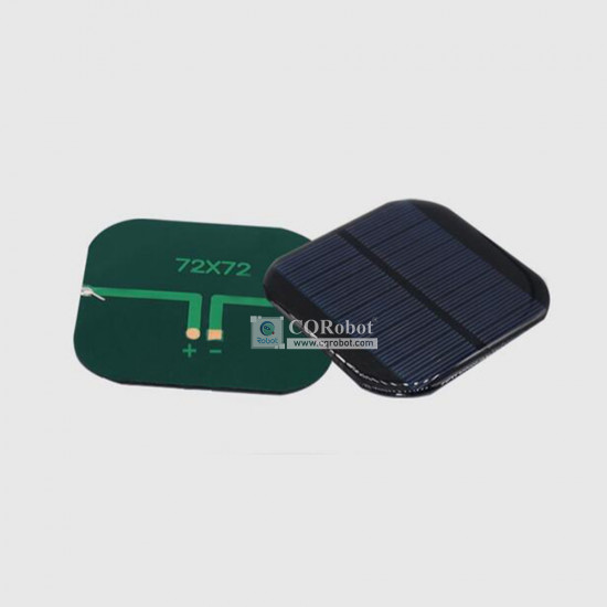 Solar Epoxy Plate Square 72x72mm, 5.5V, 130MA, 0.715W Solar Epoxy Plate Square 72x72mm, 5.5V, 130MA, 0.715W