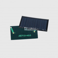 Solar Epoxy Plate Rectangle 77.5x40.5mm, 5.5V, 80MA, 0.44W